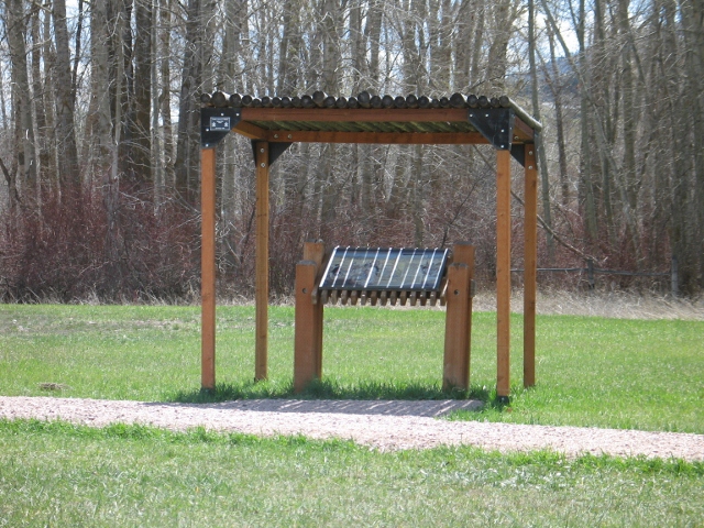 picture showing Learning opportunities are located along the nature trail.